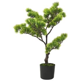 Artificial Pinus Bonsai with Pot 23.6" Green