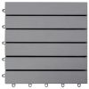 Decking Tiles 10 pcs Gray Wash 11.8"x11.8" Solid Acacia Wood