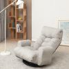 Adjustable head and waist; game chair; lounge chair in the living room; 360 degree rotatable sofa chair; Rotatable seat Leisure Chair deck chair