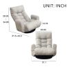 Adjustable head and waist; game chair; lounge chair in the living room; 360 degree rotatable sofa chair; Rotatable seat Leisure Chair deck chair