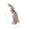 Home Decoration Resin Sculpture Statue Living Room Wine Cabinet Modern Fashion Hand-held Rose Ornaments Golden Crafts Gift