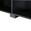 TV Stand for TVs up to 65-Inch Flat Screen, Mid-Century Modern Entertainment Center with 8 Open Shelves, Universal TV Storage Cabinet for Living Room